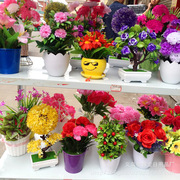 厂家批发 百花园工艺品花  喜宴婚庆 家居装饰 仿真花 盆景人造花