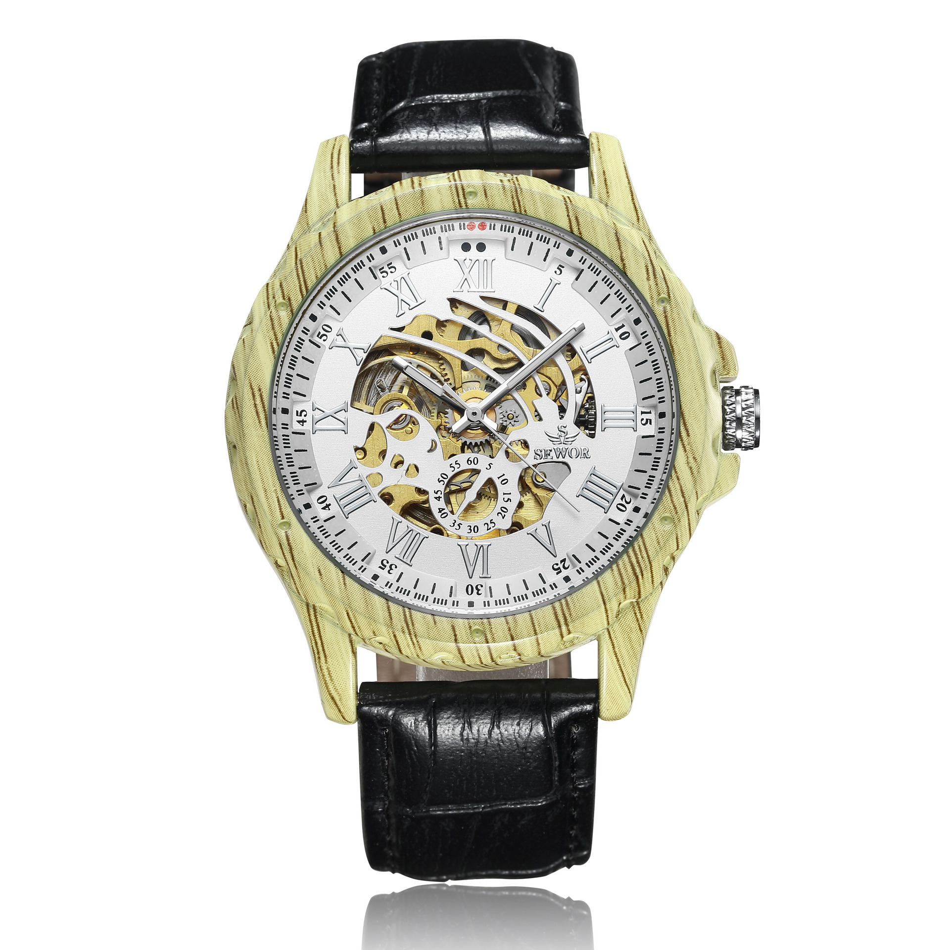 Wooden Automatic Mechanical Watch 1
