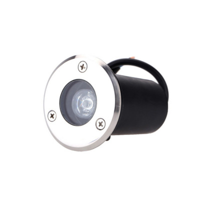 1W地埋燈1W3W大功率IP67埋地燈公園廣場綠化圓形埋地燈led庭院燈