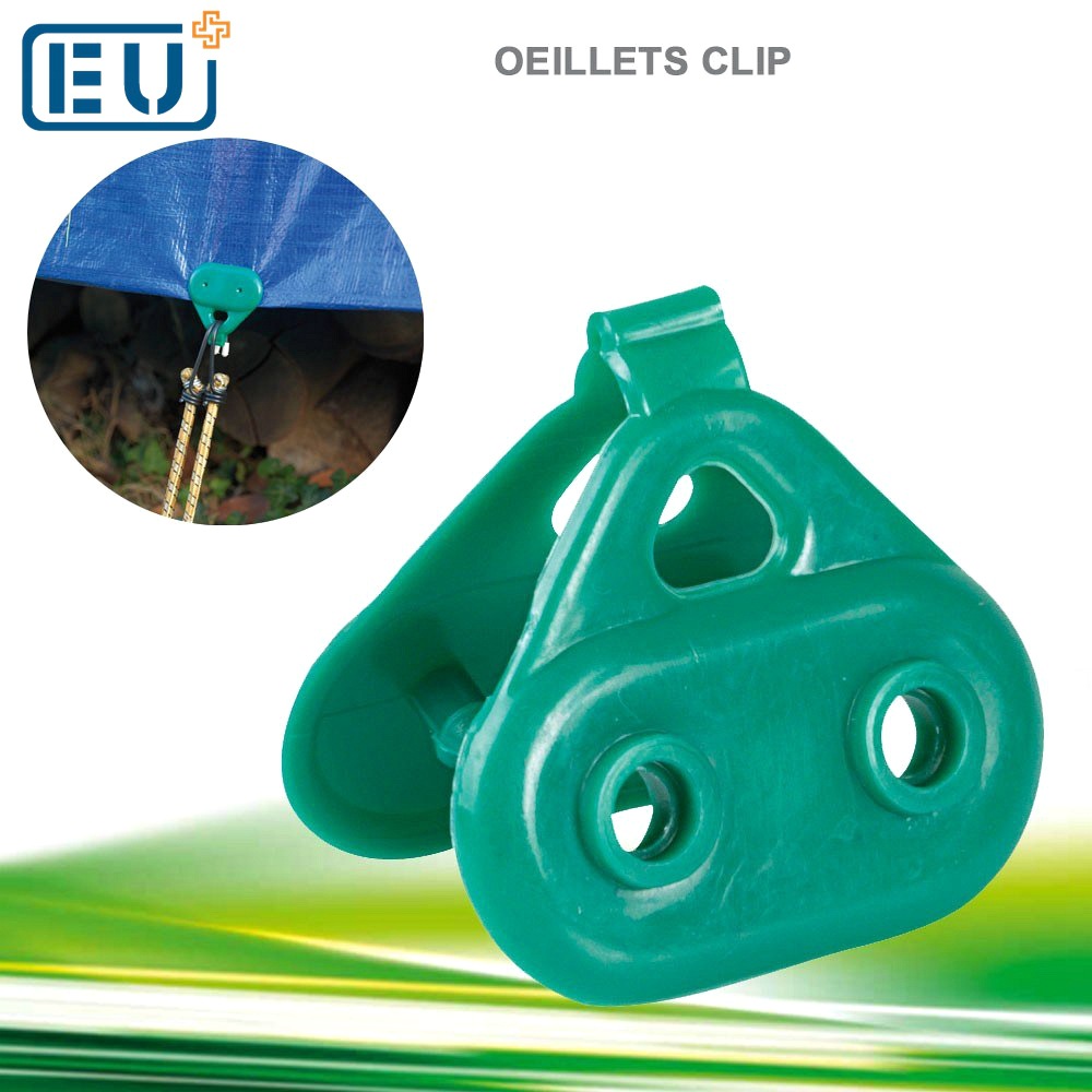 厂家供应绿色PE农膜防晒网夹 大棚遮阳网三角形网夹网扣