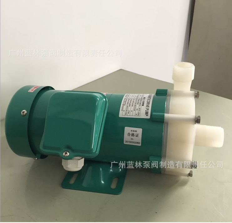 PVDF塑料磁力泵 MP-30R耐酸碱化工防腐蚀耐高温驱动循环泵