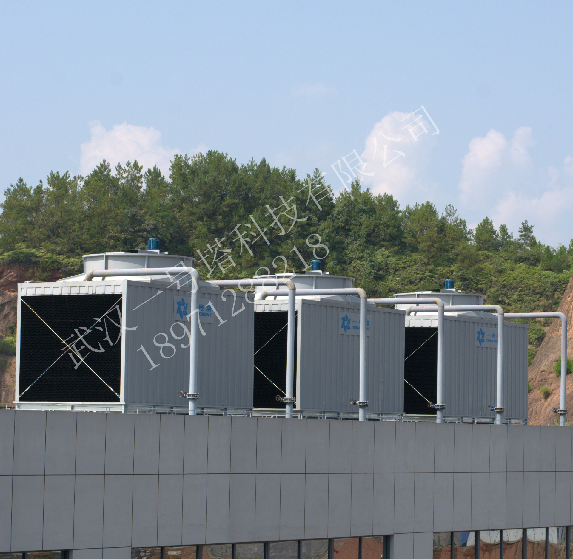 冷却塔厂家直销种各种圆形玻璃钢逆流式冷却水塔 大小型凉水塔