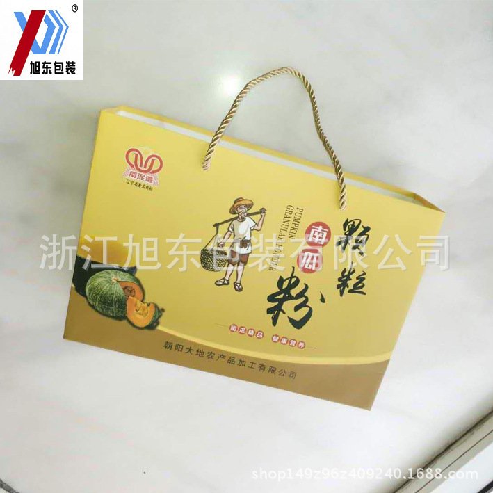 厂家直供手提礼品包装袋 铜版纸彩色印刷亮膜食品化妆品手提纸袋