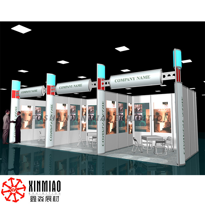 标准摊位通用铝型材八棱柱展会3*3标摊展板配套厂家展会展览展会