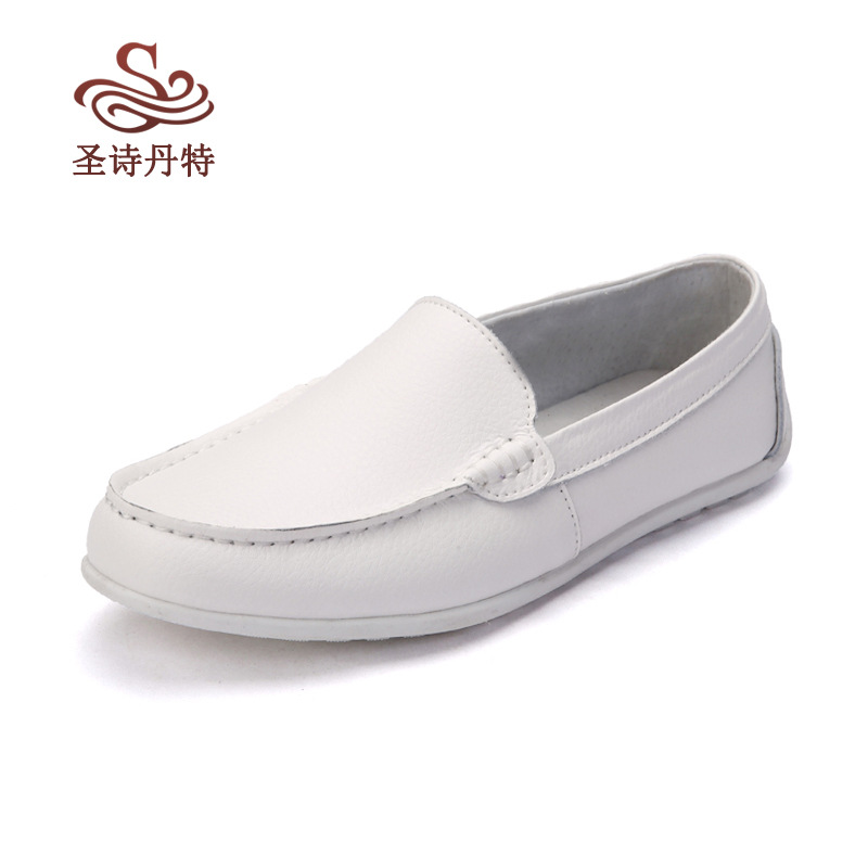 Cow leather peas shoes male nurse shoes...