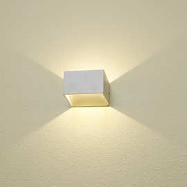方形led壁灯7W现代简约个性卧室床头灯楼梯led过道客厅墙壁灯