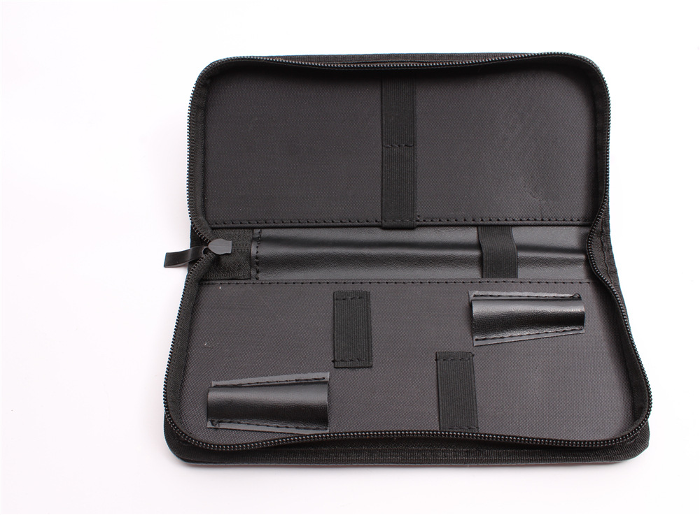 Tijeras negras bolsa de tijeras de peluquería tijeras de peluquero bolsa de 2 paquetes sin logo bolsa negra