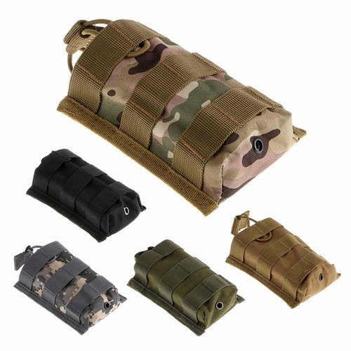 Outdoor multifunctional camouflage large magazine bag M4 magazine model cover MOLLE pendant walkie-talkie bag