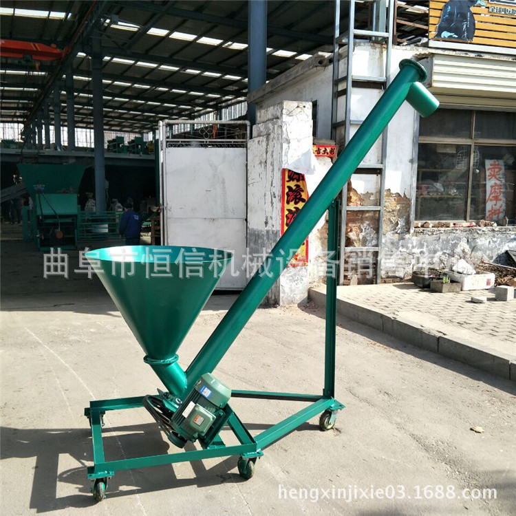 自产自销腻子粉螺旋输送机报价 大白石灰219管径螺旋上料机 恒信
