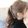 Hair accessory, shiny crystal, hairgrip, ponytail, Korean style