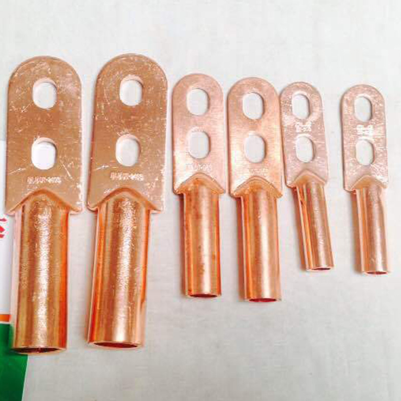 DT2雙孔銅接線端子 DT-150接線雙孔銅鼻子 雙孔接線端子銅線耳