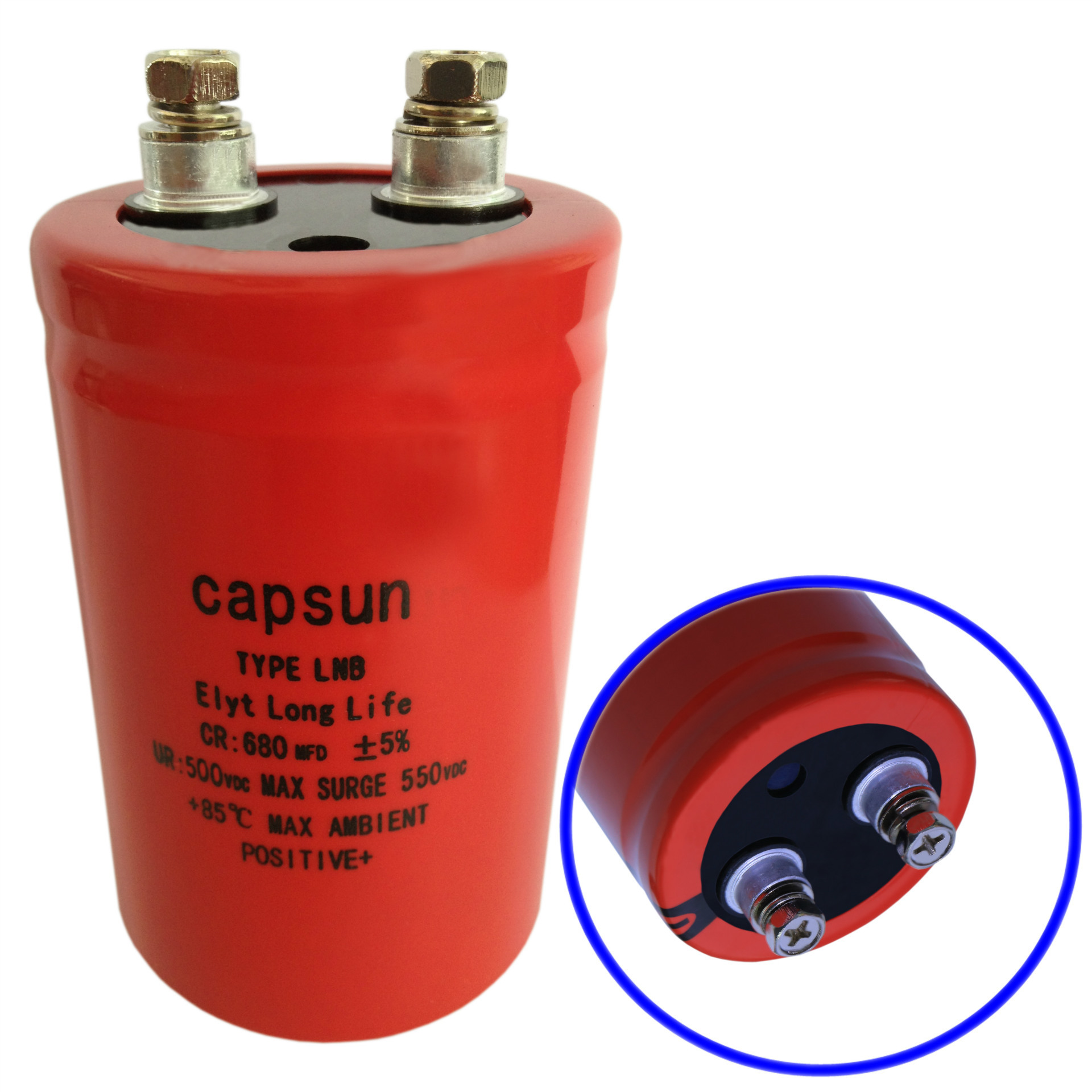 电解电容 铝电解电容500V680UF  国外高压铝电解电容器 CAPSUN