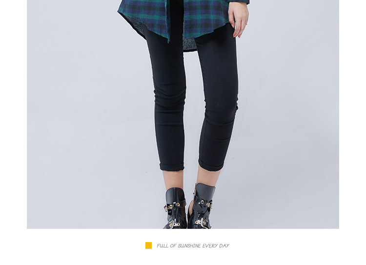 autumn new women s long casualplaid shirt  NSJR19491