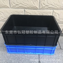 供應青島 濟南 全新帶蓋防靜電周轉箱塑料箱包裝EU導電方盤元件盒