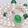 Organic white necklace from pearl, wholesale, 9-10mm, custom made