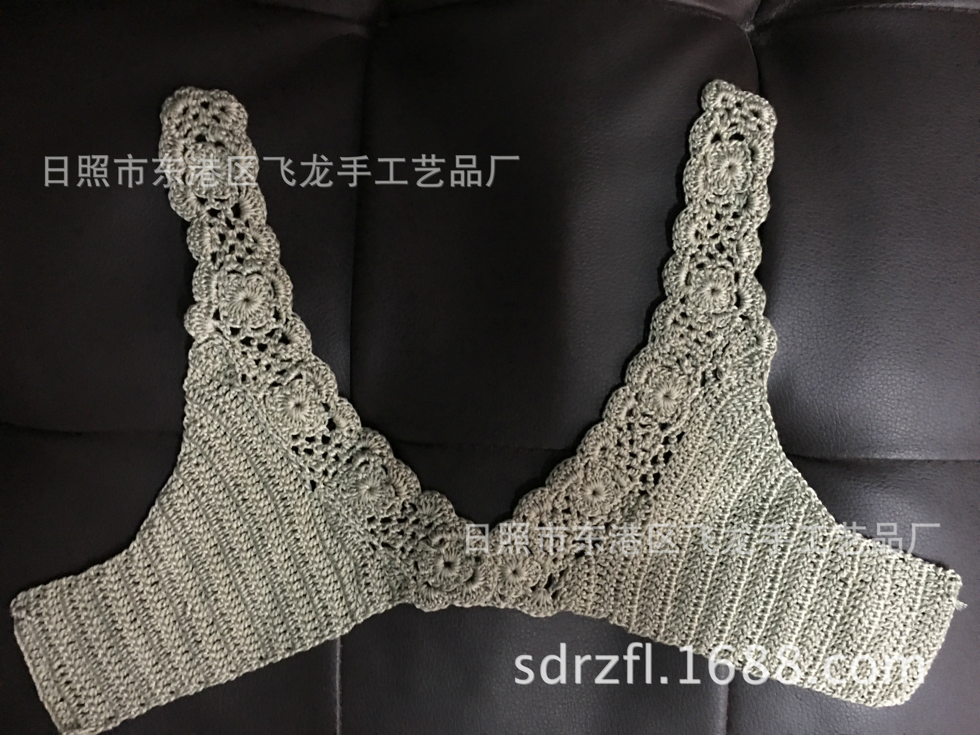 厂家加工定做手钩编织花边 服装辅料领花边镂空钩编毛线棉线花边