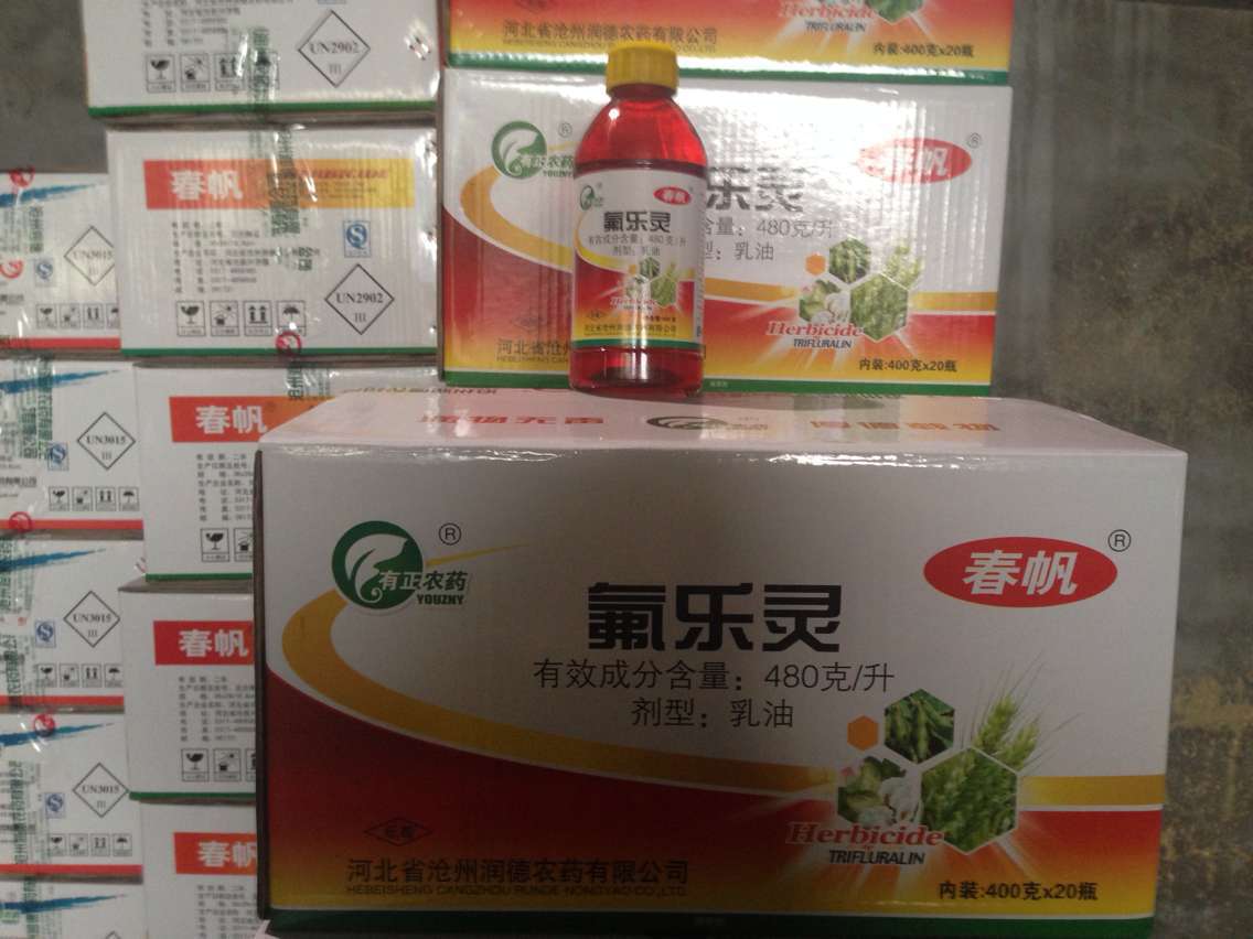 苗前封闭除草剂 氟乐灵 400克*20瓶/件