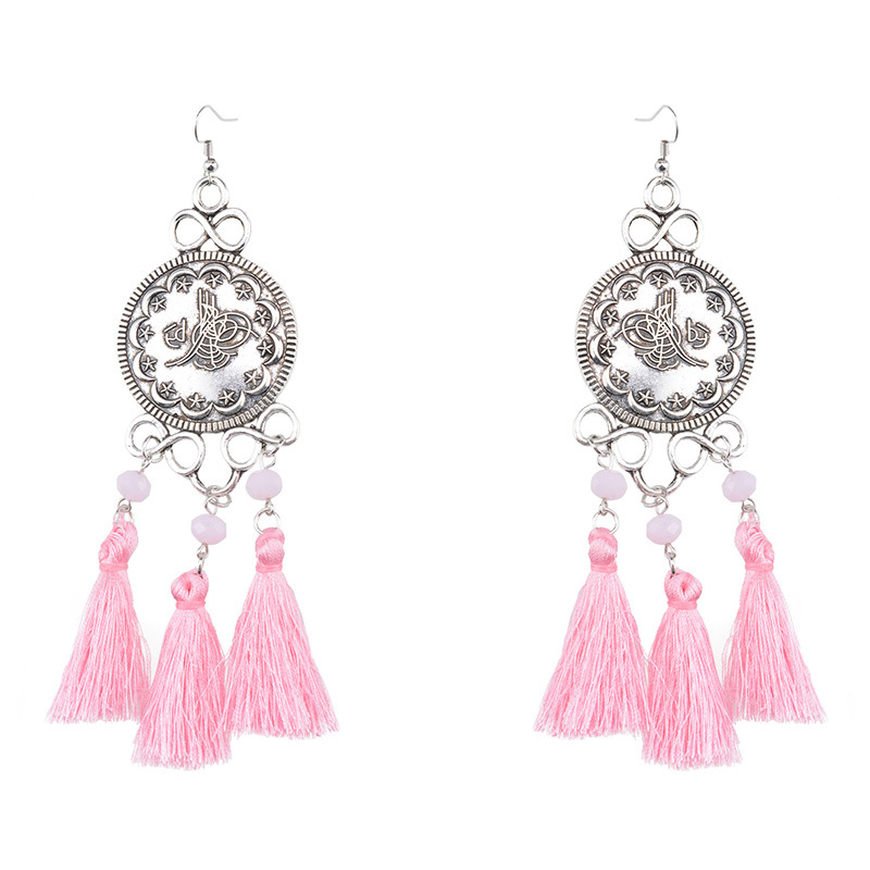 Occident and the United States alloyearring (Pink)NHYT0340-Pink
