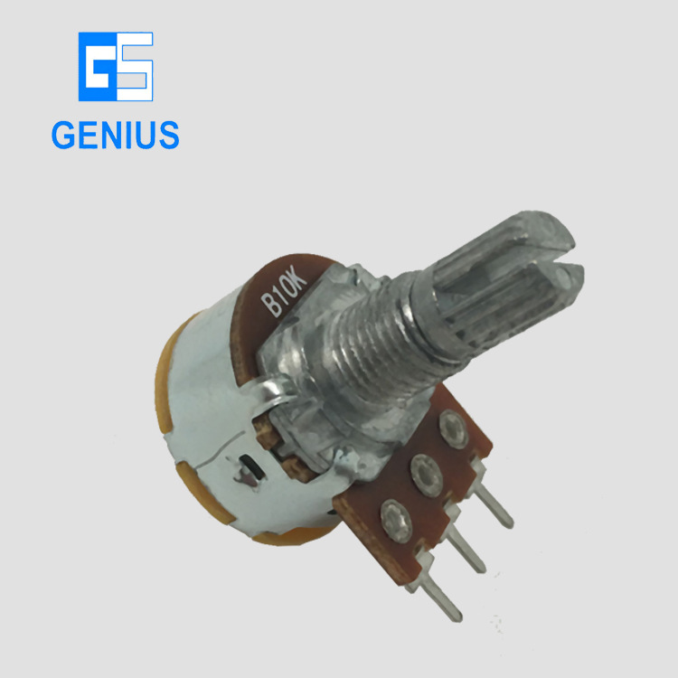 电位器厂家供应冷热旋转贸易B100K碳膜调节器带开关旋扭带灯电子