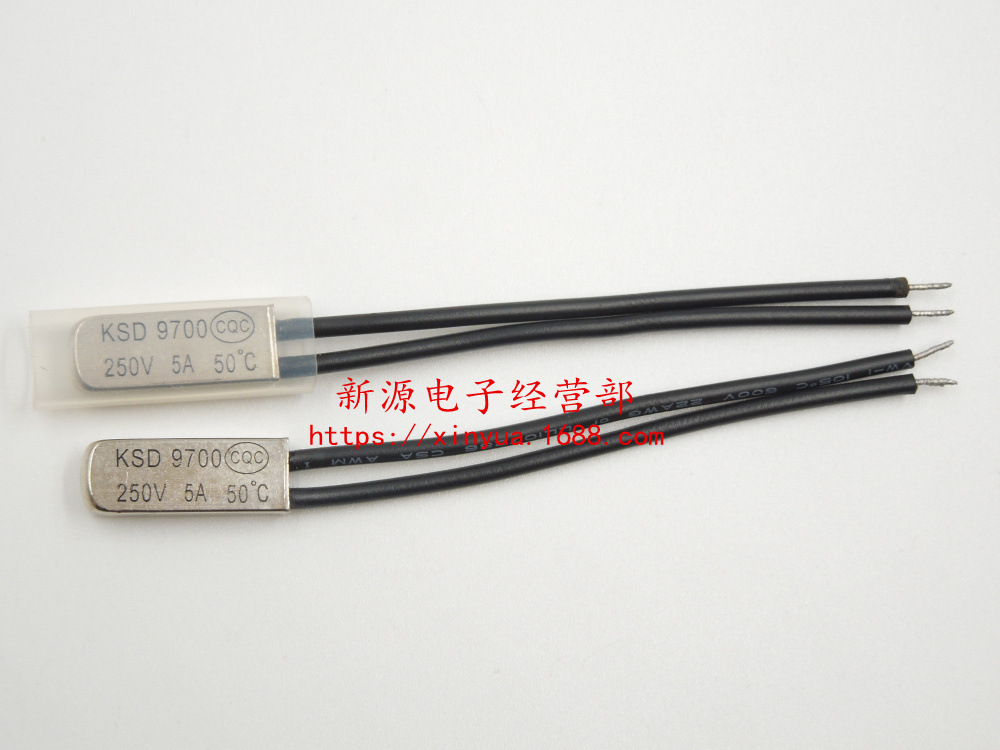 KSD9700 金属壳温控开关 热保护器 感温片 常闭 50度 50°C