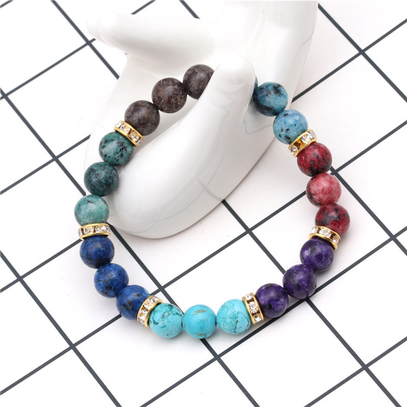 Fashion Printing Artificial Gemstones Bracelets display picture 3