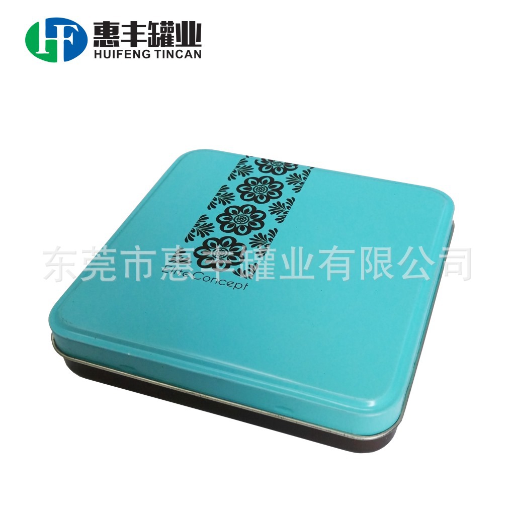 厂家方形马口铁首饰盒 烟盒 食品巧克力包装盒 哑油两片罐tin box