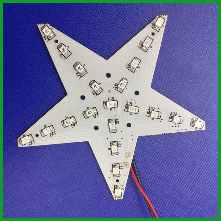 HT17-25  七彩圣诞树五角星装饰灯线路板 (2)