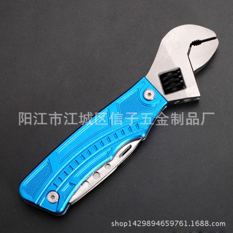 不锈钢扳手多功能扳手 户外工具 铝制手柄户外多功能扳手多用扳手