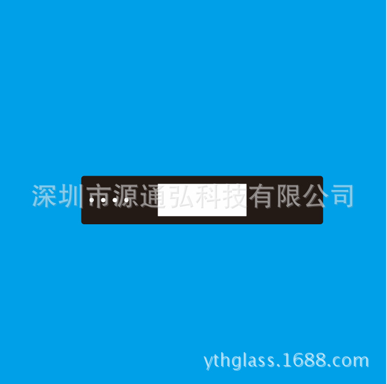 厂家大量加工电子面板钢玻璃显示保护盖板丝印面板平面玻璃