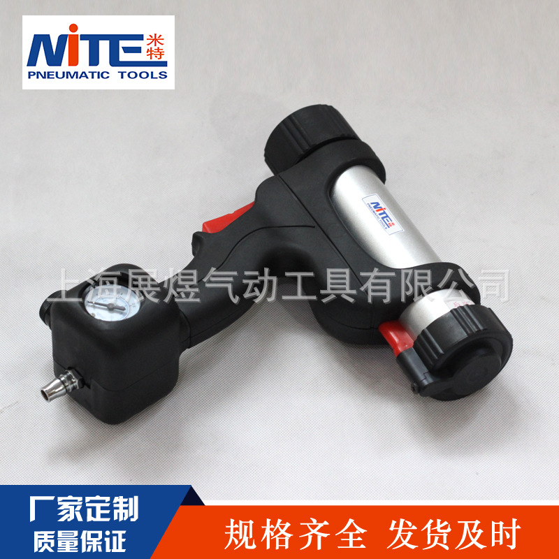 厂家直销气动胶枪玻璃胶枪硅胶枪可调速带压力表胶枪 快速打胶枪|ms
