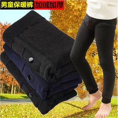 兒童褲子男童棉褲冬裝2017新款男中大童裝保暖厚寶寶加絨長褲打底