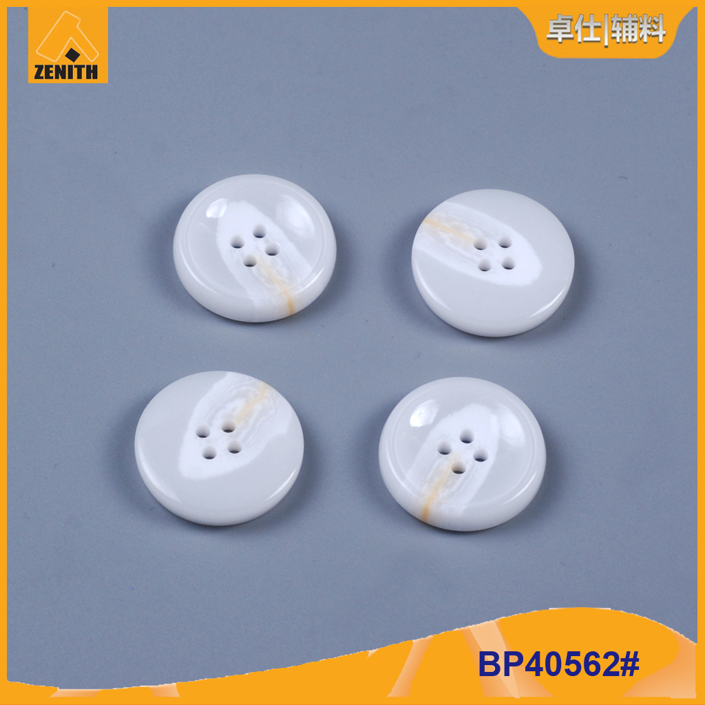 厂家现货44L=28mm 碗形四眼珠光树脂纽扣拌花 可 做颜色 BP40562