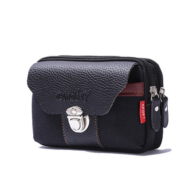 2021跨境男士包包戶外穿皮帶腰包手機腰包地攤貨源批發定制