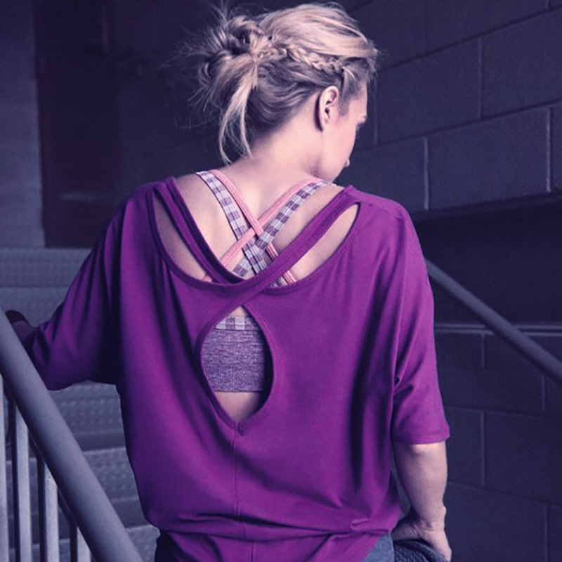 Womens Sexy Hollow Back Round Neck Short Sleeve T Shirt Spring Summer Collection Casual Wear Wholesale Available