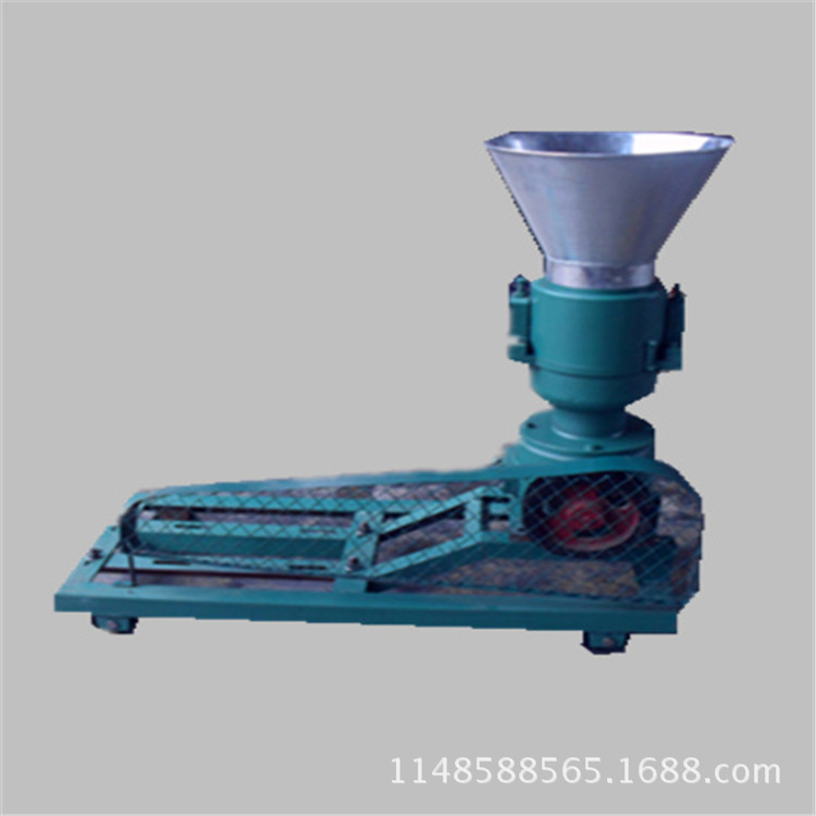 平模羊饲料颗粒机 秸秆猪饲料颗粒机 200皮带传动颗粒饲料机