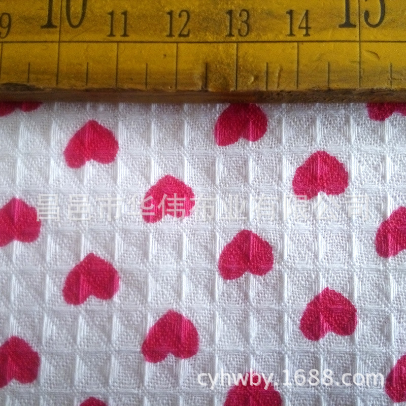 蜂巢布 全涤 涤棉印花蜂巢布 蜂巢布小方巾 印花毯子布