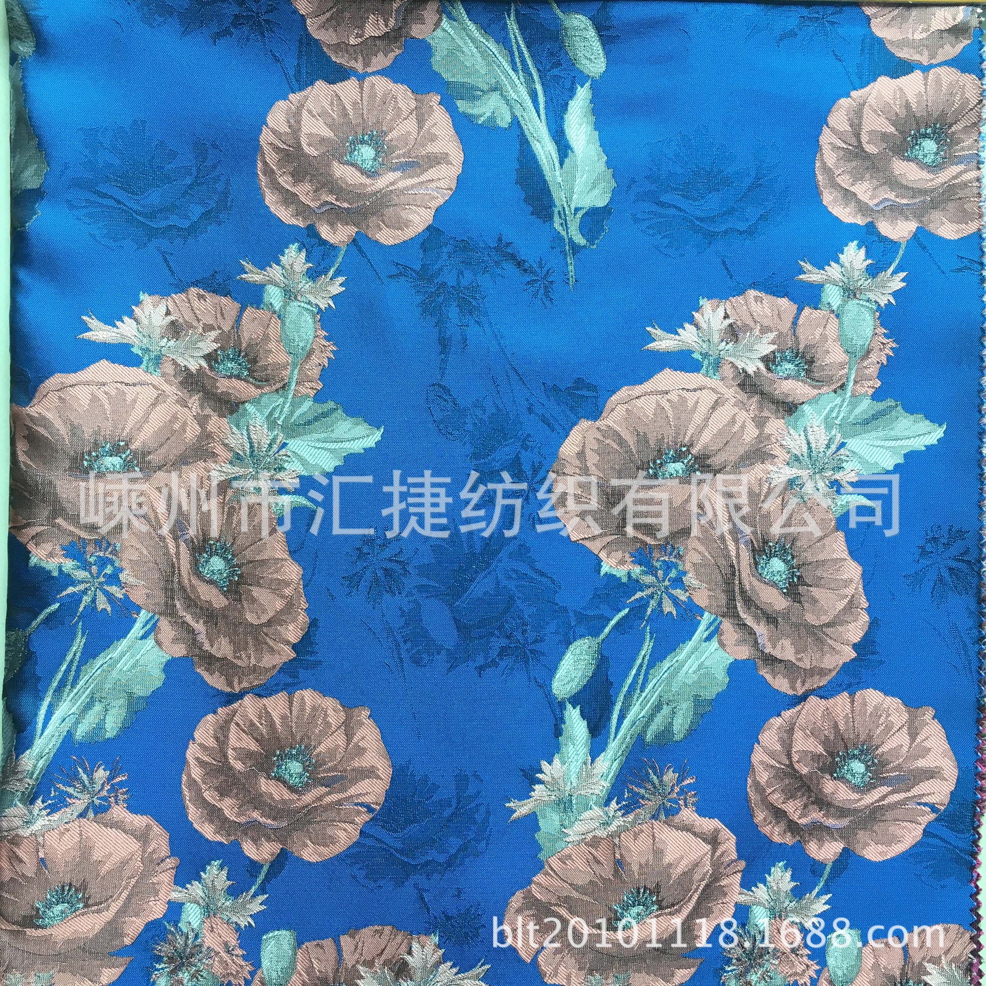 工厂直供色织提花时装面料嵊州大提花服装面料高密牵牛花提花