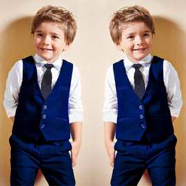 一件代发外贸童装男童绅士帅气春秋季四件套童装批厂家直批