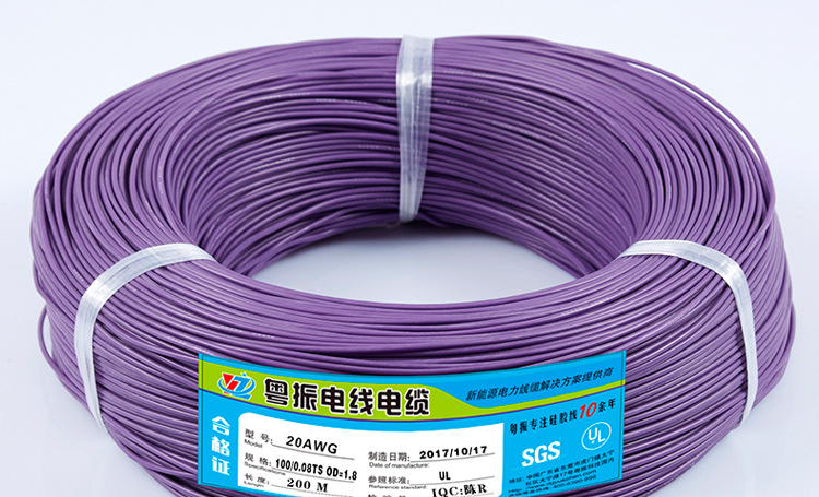Alambre de silicona extra suave 20AWG púrpura