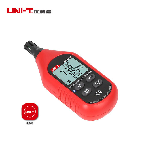 Unilide UT333BT/S Bluetooth version temperature and humidity meter household indoor and outdoor industrial and agricultural experiment measurement thermometer