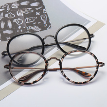 2024新款學生時尚平光鏡 復古平光眼鏡 超輕框架眼鏡 廠家批發
