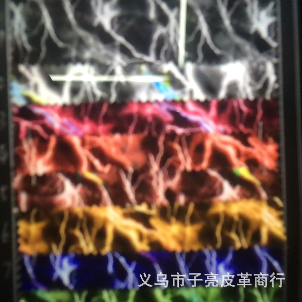 闪电纹服装革