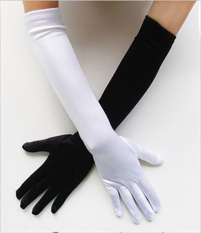 Stage costume interest costume High elasticity glove singer Nightclub Pole dancing glove long and tube-shaped glove