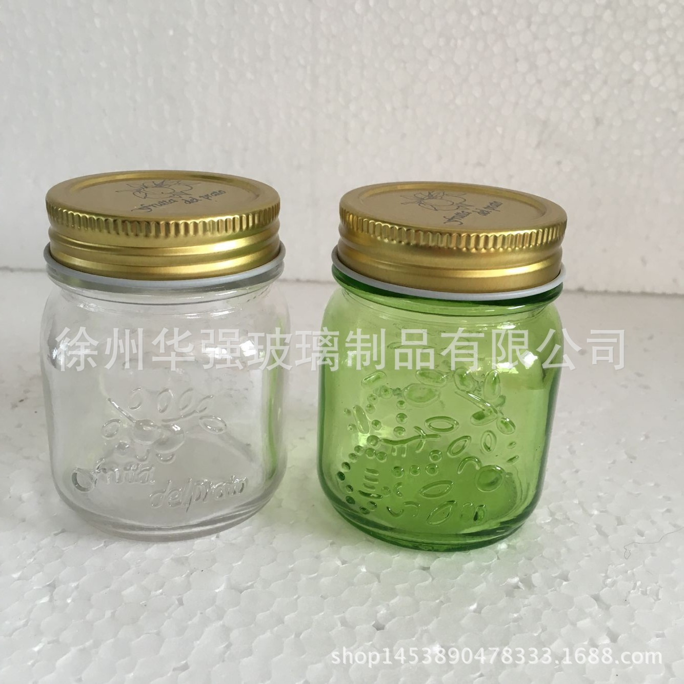 厂家直销公鸡杯饮料杯梅森瓶发光玻璃把手杯梅森杯饮料瓶