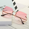 New cut edge irregular sunglasses, male fashion female dazzling marine film sunglasses AB261