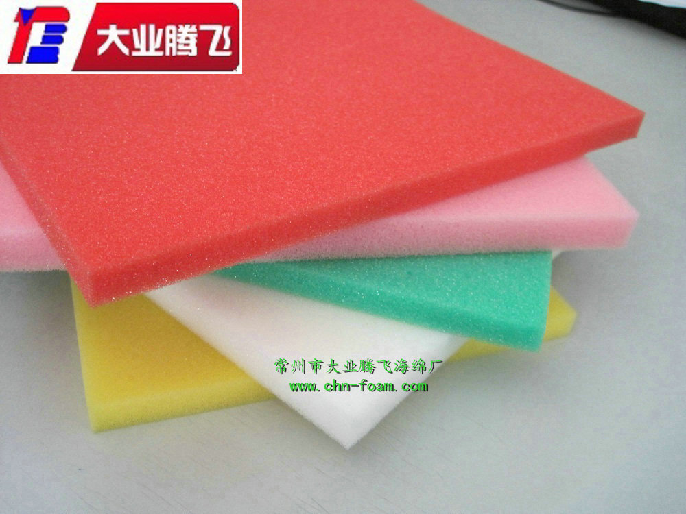 厂家直销大业腾飞彩色聚醚泡棉，PU彩色海绵