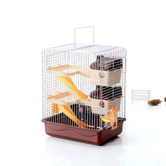 Hamster golden bear Boer hamster cage luxury villa three-story breeding cage plus height large factory with own platform and warehouse