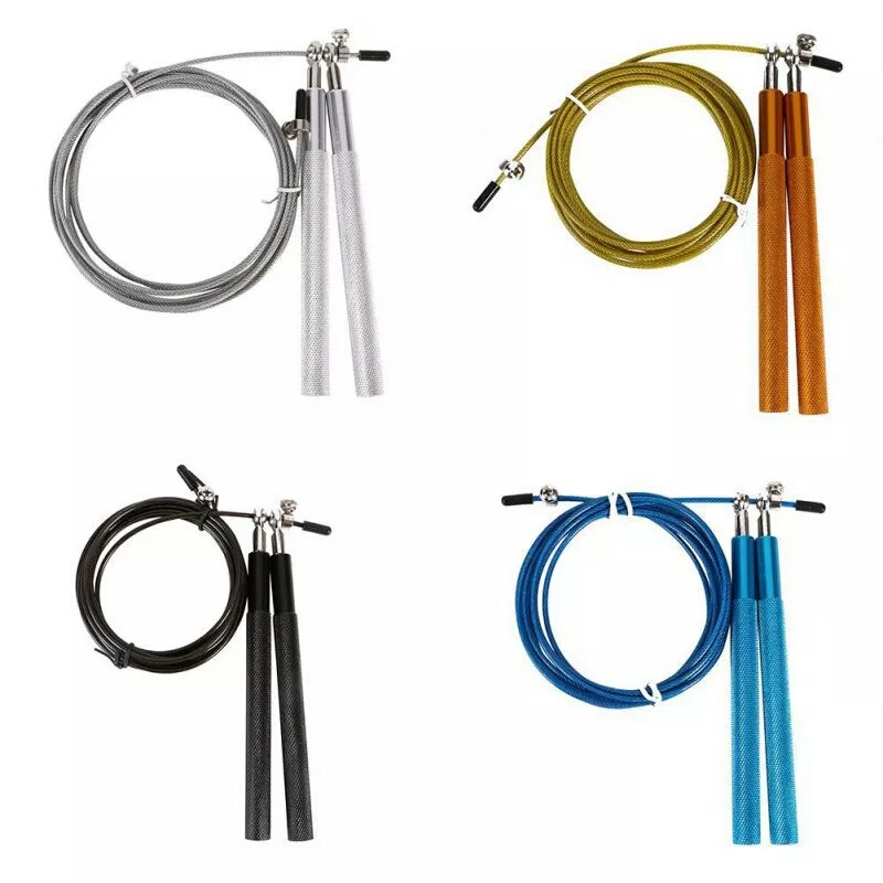 Manufactor Direct selling Metal aluminium alloy skipping rope steel wire skipping rope major Bodybuilding skipping rope motion skipping rope wholesale On behalf of