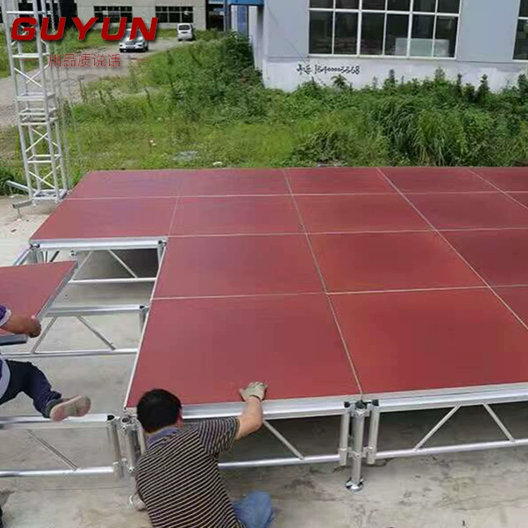 Custom wedding activity stage aluminum alloy folding mobile stage school performance lifting runway runway manufacturer supply