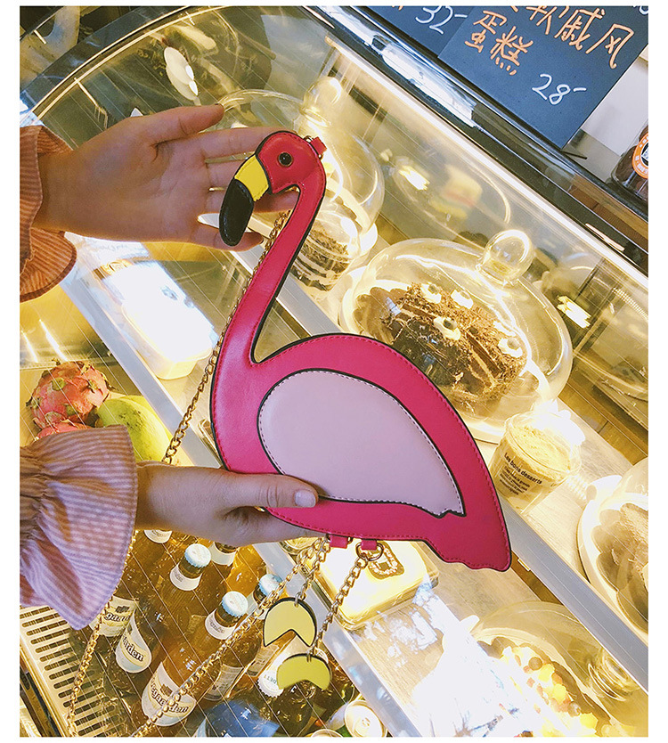 Mode Kreative Cartoon Tier Flamingo Schulter Umhängetasche display picture 42